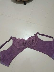 Purple Lace Bra