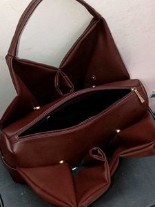 Brown Blouse Design Shoulder Bag