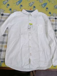 White Shirt Plain Boys 8 To 10 Years