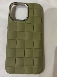 3D Checkered Purple,green 14 Pro Max