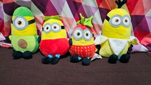 Combo 4 Fruit Minions Plushies