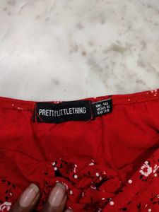 Girly Softcore Red Sundress.