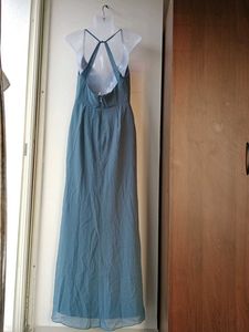 Elegant Blue Maxi AZAZIE Dress(A6)