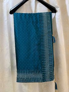 Blue Stones Saree &amp; Blouse