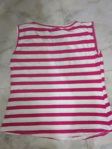 Stripes T Shirt Sleeveless