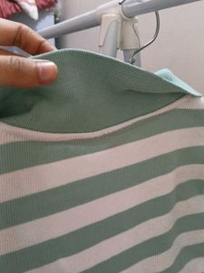 Striped Polo Top