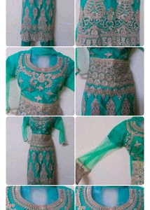 Elegant Green Embroidered Kurta Set