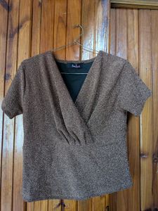 Brown Shimmer Top