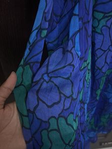 Floral Print V-Neck Maxi Dress
