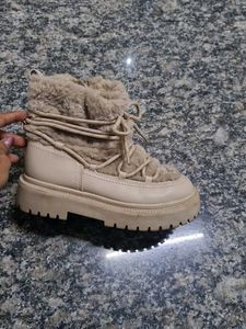 Zara Faux Fur Ankle Boots