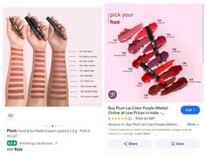 💜🤎Combo Of Plum Twist &amp; Go Matte Lipsticks