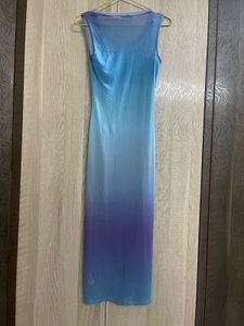 Blue Ombre Bodycon Dress