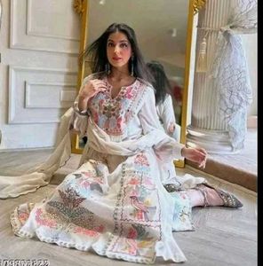 Elegant Embroidered Anarkali Suit