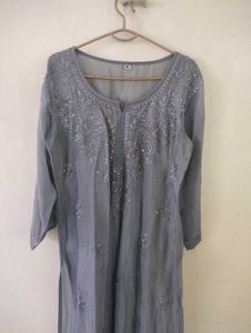 Sequence Chikankari Kurti
