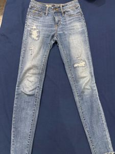 Distressed Denim Jeans