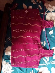 Burgundy Embellished Lehenga Skirt