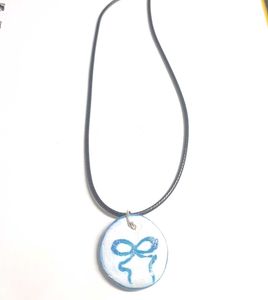 Blue Coquette Cord Necklace 🎀🌷