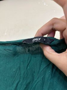 Green Button-Down Top
