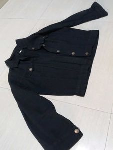 🧥 Pink &amp; Black Trendy Cropped Jackets