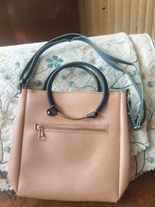 Peach Colour Bag