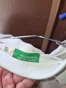 United colors of Benneton Floral Polo Shirt