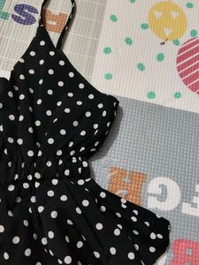 Polka Dot Ruffle Mini Dress