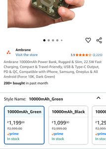 Ambrane Power Bank