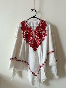 Embroidered White Tunic Top