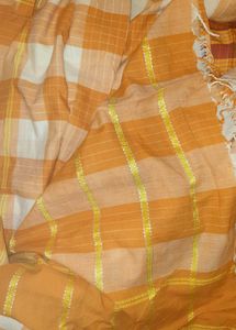 Simple Mustard Cotton Saree