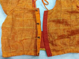 Orange Colour Formal Blouse