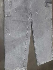 Gray Denim Pants Used Once