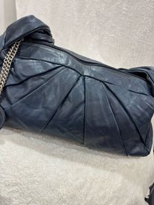 Blue Leather Bag