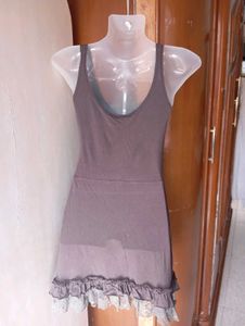 Cute Grey Sleeveless Top