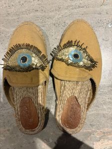 Evil Eye Espadrille Slides