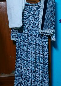 Beautiful Umbrella Kurti ,Pant Dupatta Set