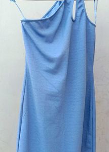 Blue One Shoulder Dress