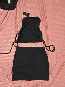 Shein Black Skirt Set