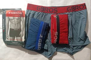 PACK OF 3 - MENS STYLISH BRANDED TRUNKS [XL]