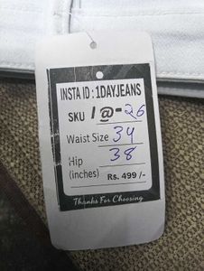 I@26 Size-34 Straight Jeans