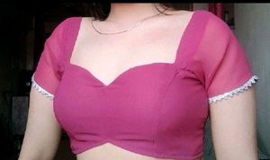 Meest Sheer Padded Sweetheart Neck Back Hook Blous