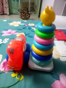 Kids Stacking Toy & Car unicorn