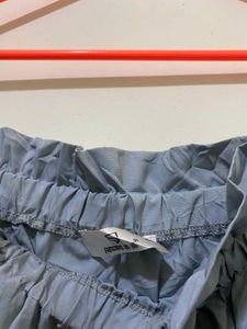 Cute Blue Off-Shoulder Top