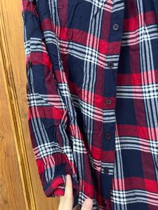 Checkered Long Shrug