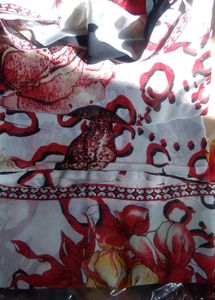 Elegant Floral Print Saree