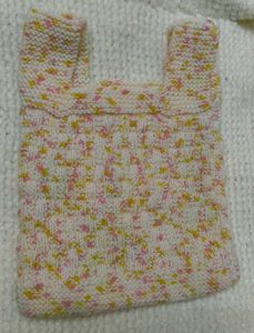 handmade knitt baby vest