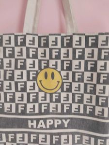 Happy Smiley Tote Bag