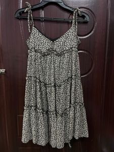 Tiered Tie Straps Dress