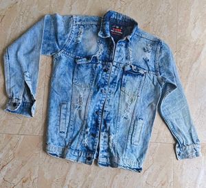 Distressed Denim Jacket