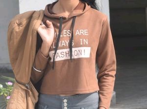 Brown Crop Top