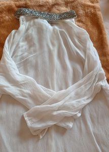 Beaded White Shirt
